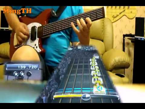 RB3 - Through The Fire And Flames - Pro Guitar Expert Leaderboard #1 (hand zoom)