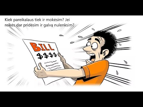 Kiek pareikalaus tiek ir mokėsim? Jei reikės dar pridėsim ir galvą nulenksim?