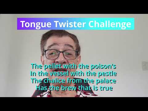 How fast can you say tongue twister 654: The pellet with the poison ..?