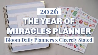 2026 Bloom Planner | The Year of Miracles Collab with Cleerely Stated