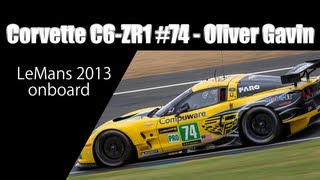 LeMans 2013 - Corvette C6-ZR1 #74 onboard + PIT-STOP