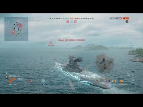 World of Warships: Legends ARP YAMATO firing