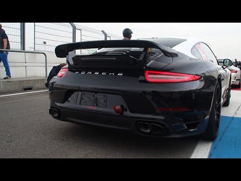 Porsche 991 Turbo S "Cup" w/ Custom Exhaust - Loud sounds on track!