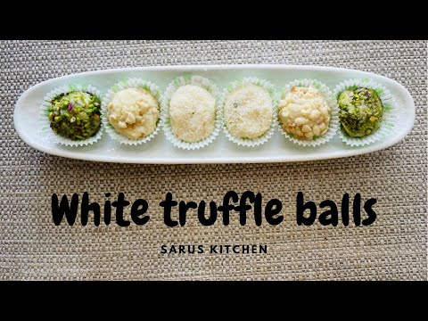 How to make white chocolate truffles at home| chocolate truffle | Saru's Kitchen | Hindi