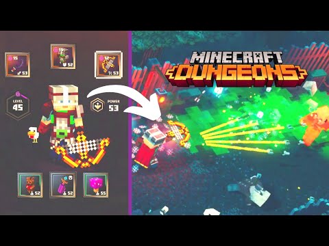 Awall Digital -- Andrew Wall - Minecraft Dungeons: Overpowered *CROSSBOW* Build (Gameplay) | Minecraft Dungeon Guide
