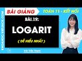 Toán 11 Kết nối tri thức Bài 19: Logarit
