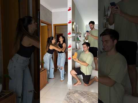 Ela ia roubar o namorado da irmã 😱😳 #twins #humor #singer #casal #funny #vocal #comedia #memes