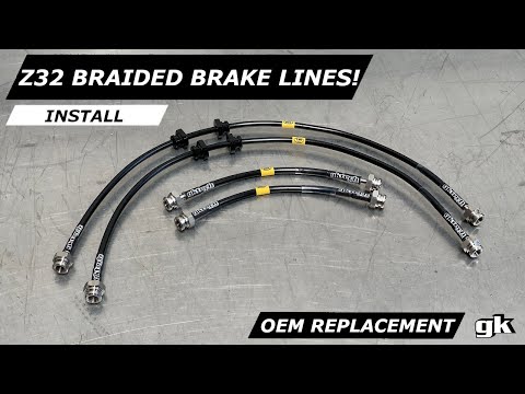 Gktech Z32 300zx Brake Lines - Install
