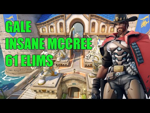 GALE INSANE MCCREE GAMEPLAY 61 ELIMS - OVERWATCH SEASON 27