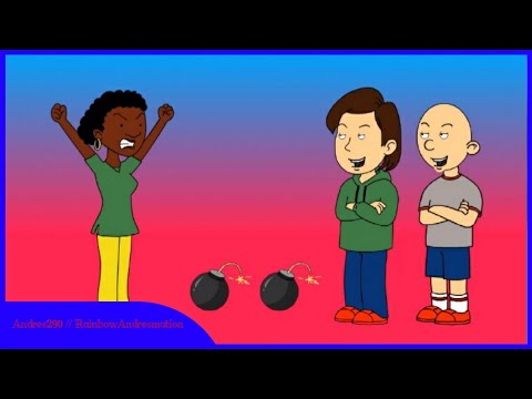 Boris and Classic Caillou blows up the School/Grounded