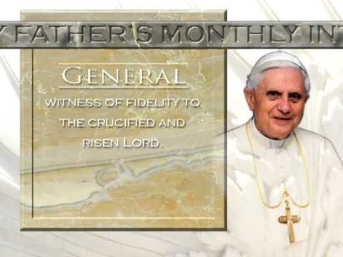 2012 NOVEMBER PAPAL INTENTIONS