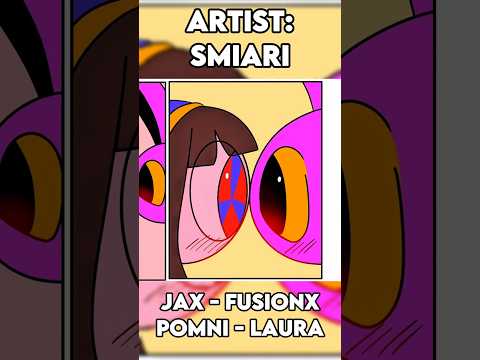 Jax & Pomni STARING CONTEST... #theamazingdigitalcircus #tadc #funnybunny #comicdub #fusionx