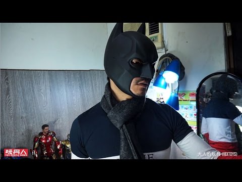 BRE TOYS 蝙蝠俠 夜神起義 1/1 1:1 BATMAN HELMET 頭盔 開箱
