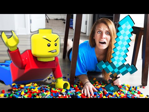 Nerf War: Lego Meets Minecraft