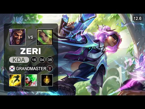 Zeri vs Draven ADC   KR Grandmaster   Season 12 Patch 12 6