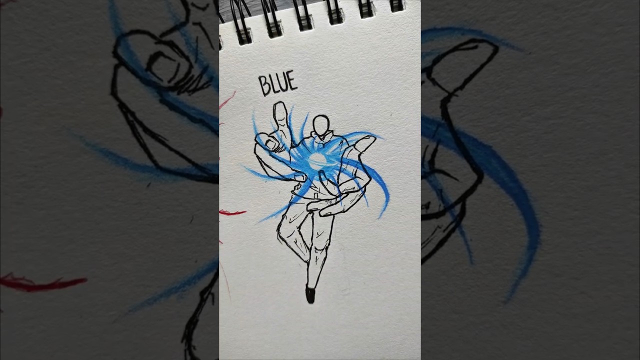 how to draw Gojo's Power #jujutsukaisen #anime #drawing #tutorial #stickman #trending #shorts