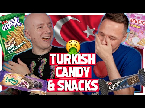 Brits Try Turkish Candy & Snacks | Extra Roly & Gary C