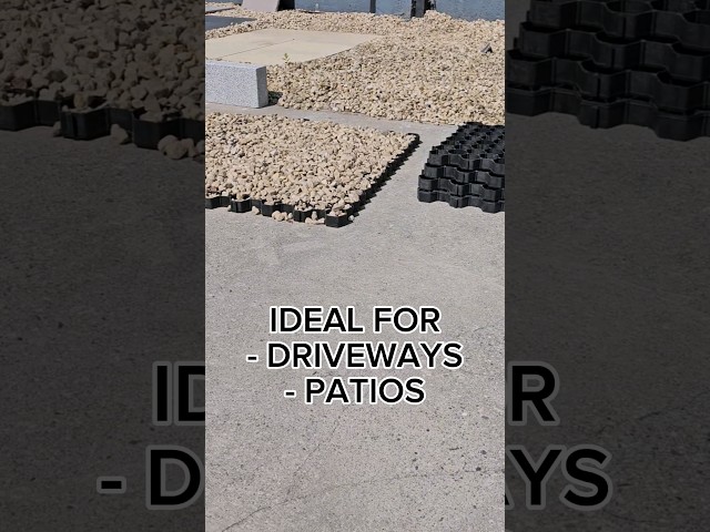 Vídeo relacionado con Gravel Grid - Esterilla estabilizadora de suelo de 2 pulgadas y 10 m, capacidad de carga de 816.5 kg cuadrados, para colinas inclinadas, patio, entrada, paisaje, recreo