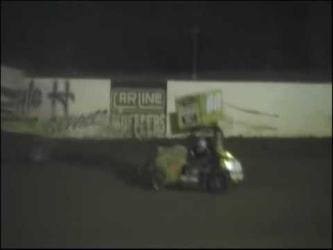 jay hall micro sprint crash