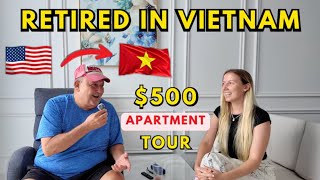 He Left The U.S. to Retire in Vietnam ($500 Apartment Tour Da Nang)