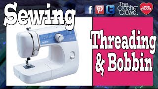 How To Thread Bobbin on Brother LS 2125 Sewing Machine | The Crochet Crowd