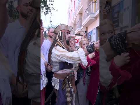 Johnny Depp meets his iconic characters as Ebenezer