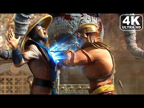 Shao Kahn Kills Raiden Scene 4K ULTRA HD - MORTAL KOMBAT