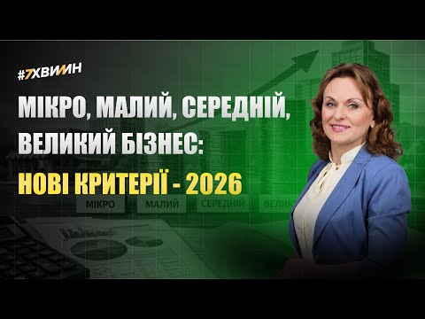 відео прев’ю для Мікро, малий, середній, великий бізнес: нові критерії – 2026