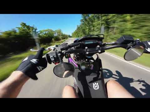 Husqvarna 701 RAW LeoVince SOUND | NO WIND | WHEELIES | TOPSPEED RUN HIGHWAY