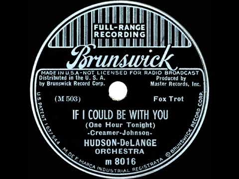1937 Hudson-DeLange - If I Could Be With You One Hour Tonight (instrumental)