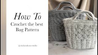 Crochet a STUNNING Basket/Bag | Mesa Ribbed Basket Pattern (Small & Large Sizes!)