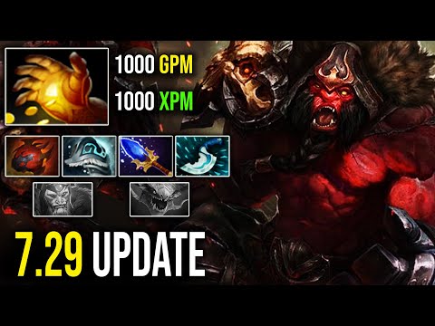 AXE Offlane 7.29 Midas Second 1000 GPM/XPM IMBA TANK | Dota 2 7.29 Gameplay