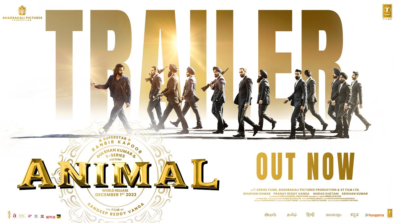 ANIMAL (TAMIL OFFICIAL TRAILER) Ranbir Kapoor, Rashmika, Anil K, Bobby D |Sandeep Vanga | Bhushan K