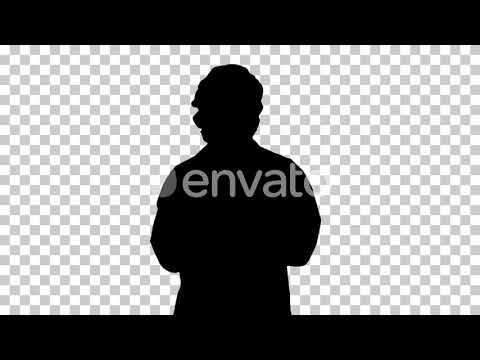 Silhouette Doctor woman medical professional explaining | Motion Graphics - Envato elements