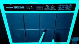 Video thumbnail for Roland SPD-8 Electronic Drums Sound Demo (No Talking) by Solitarian Voyager 🛰