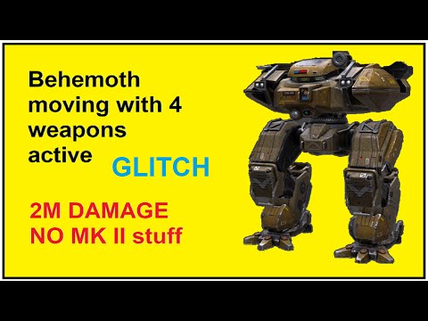 War robots glitch BEHEMOTH moving with four weapons active and How to win in champion league