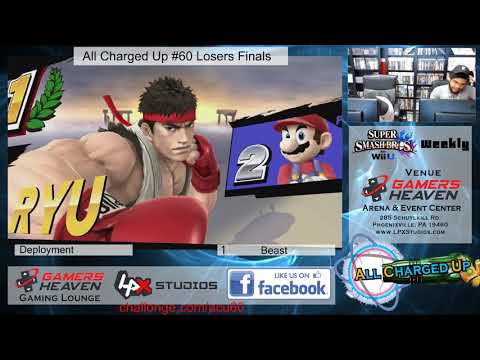 All Charged Up #60 Loser's Finals - Beast (Mario) vs Deployment (Ryu)