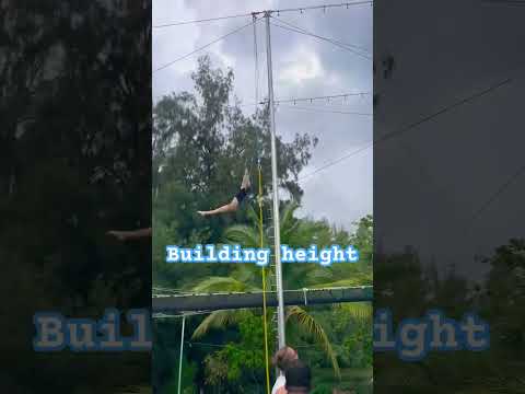 Cici working her swing to condition, strengthen. Crucial for every flying trapeze artist.