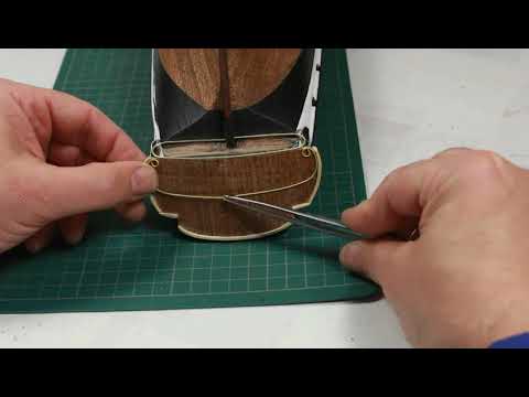 CASCO-44- Como hacer el espejo de popa 3. HMS BEAGLE - Modelismo Naval