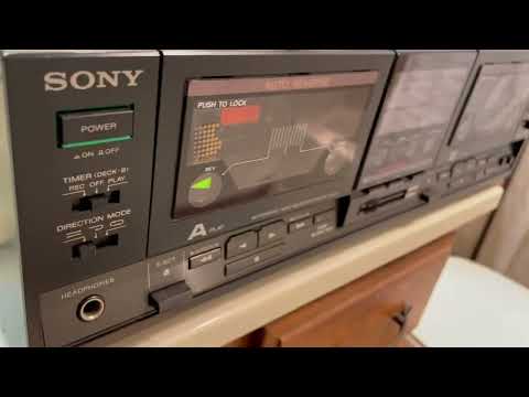 Vintage Sony TC-WR730 Auto Reverse Dual Cassette Deck 1989