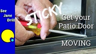Unstick Sliding Patio Door