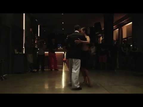  Leandro Palou  and  Maria Tsiatsiani  are  dancing  to  a  tango