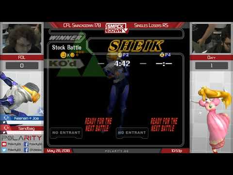 CFL Smackdown 178 Melee - FPL (Marth) vs Oaty (Peach) - Losers R5