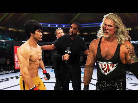 PS5 Bruce Lee vs. Kevin Nash Wrestler (EA Sports UFC 4)