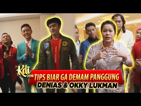 BEST!! DENIAS KDI dan OKKY LUKMAN KASIH TIPS BIAR GA DEMAM PANGGUNG KE PESERTA KDI