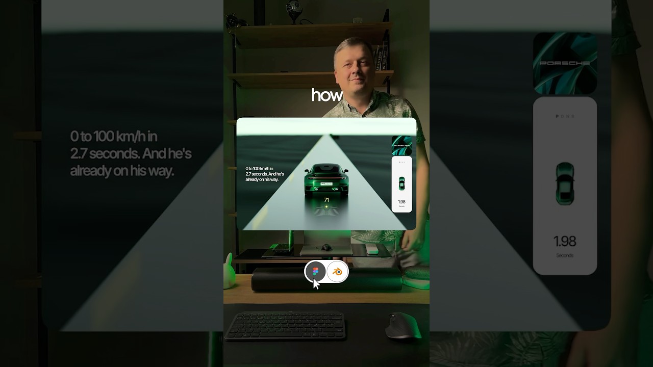 My new ui concept, for Porsche 911 turbo. Web design and animation made in figma and blender.