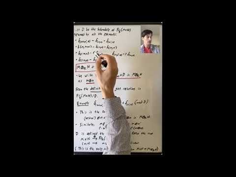 Tensor Products Exist (Algebra 2: Lecture 20 Video 2)