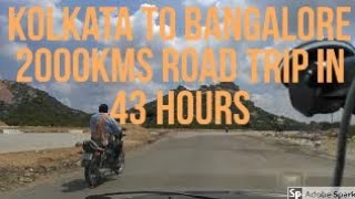preview picture of video 'Kolkata to Bangalore Road Trip'