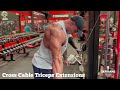 Cross Cable Triceps Extensions
