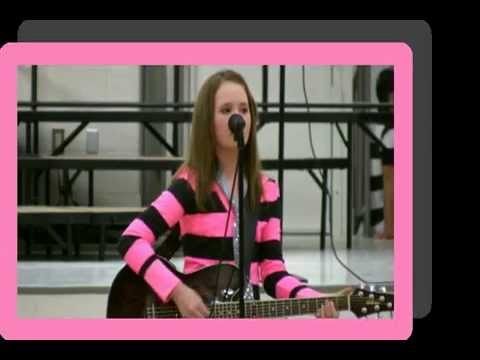 Taylor Swift cover Our Song LILY NELSEN 11-24-09 KDDC Talent Show